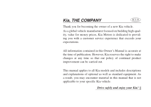 2014 KIA Sorento Owners Manual